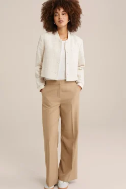korte blazer met structuur
