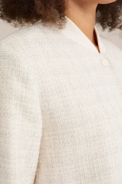 korte blazer met structuur