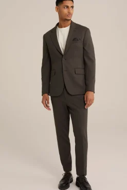 kreukvrij blazer van gebreid nylon
