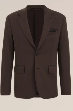 kreukvrij blazer van gebreid nylon