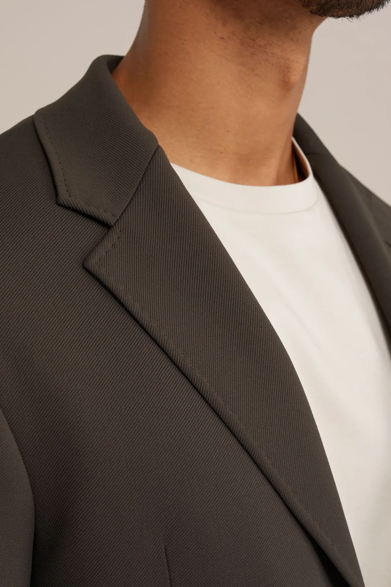 kreukvrij blazer van gebreid nylon