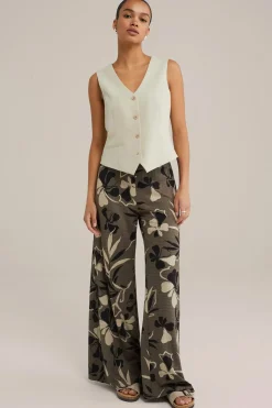 Loose fit broek met dessin