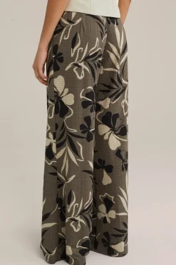 Loose fit broek met dessin