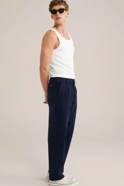 loose fit chino met stretch