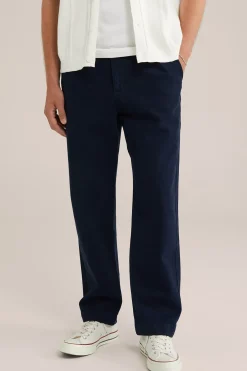 loose fit chino met stretch