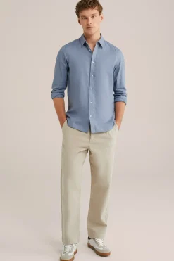 loose fit chino met stretch