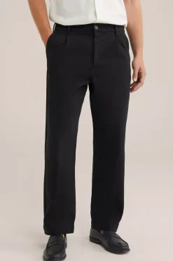 loose fit chino met stretch
