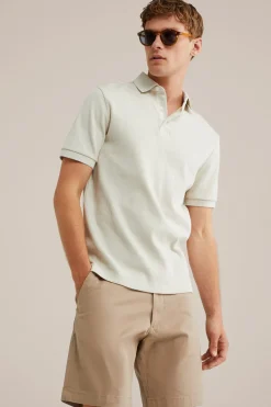 loose fit chino short met stretch