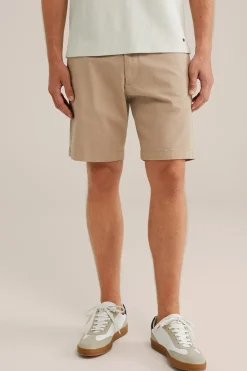 loose fit chino short met stretch