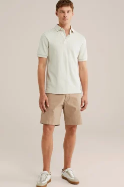 loose fit chino short met stretch