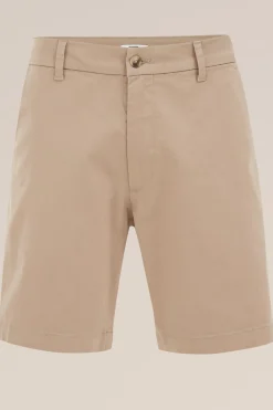 loose fit chino short met stretch