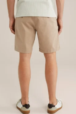 loose fit chino short met stretch