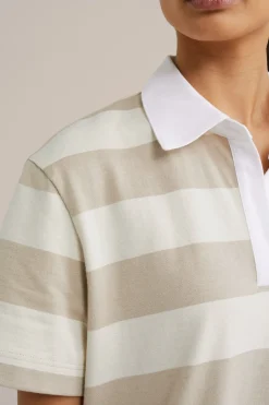 loose fit polo met streep