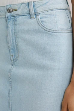 maxi denim rok