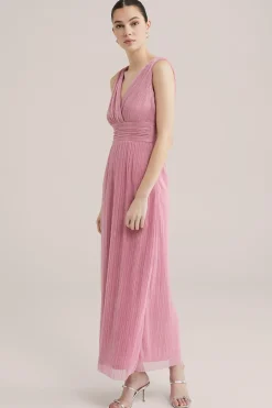 Maxi jurk met glittergaren