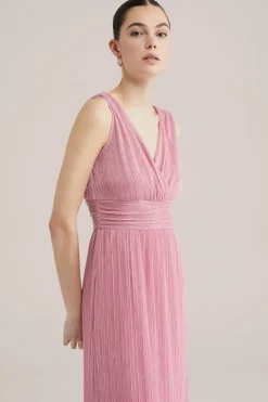 Maxi jurk met glittergaren
