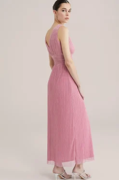 Maxi jurk met glittergaren