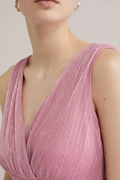 Maxi jurk met glittergaren