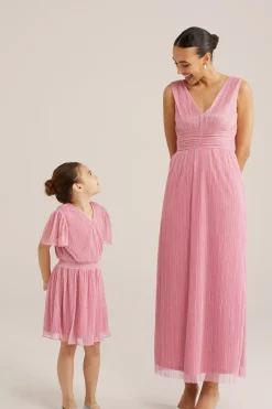 Maxi jurk met glittergaren