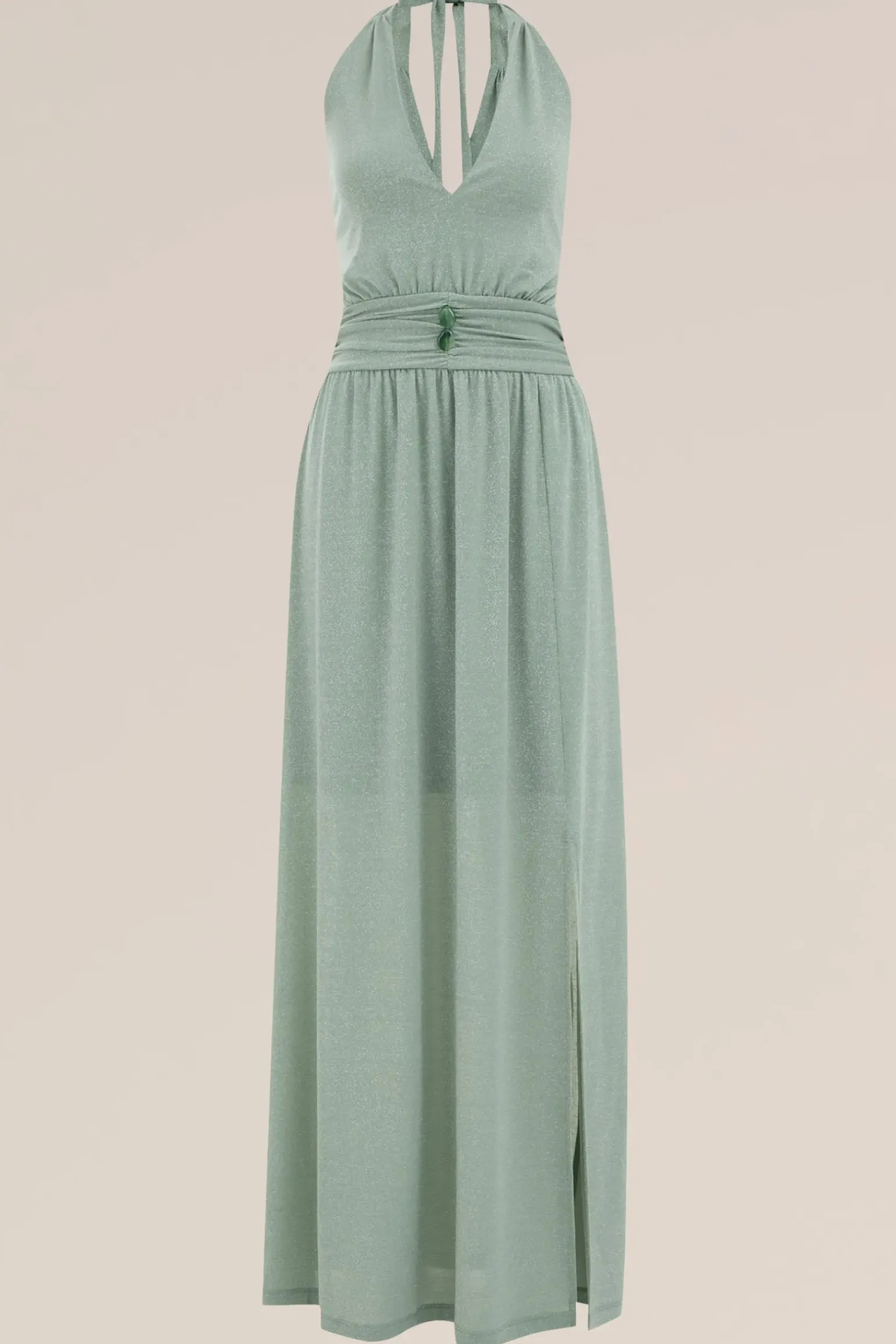 maxi jurk met glittergaren