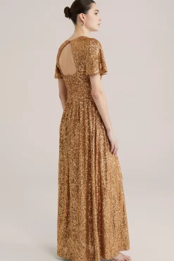 maxi jurk met pailletten