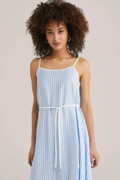maxi jurk met structuur