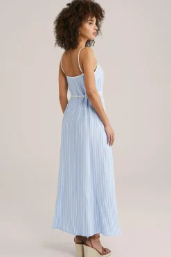 maxi jurk met structuur