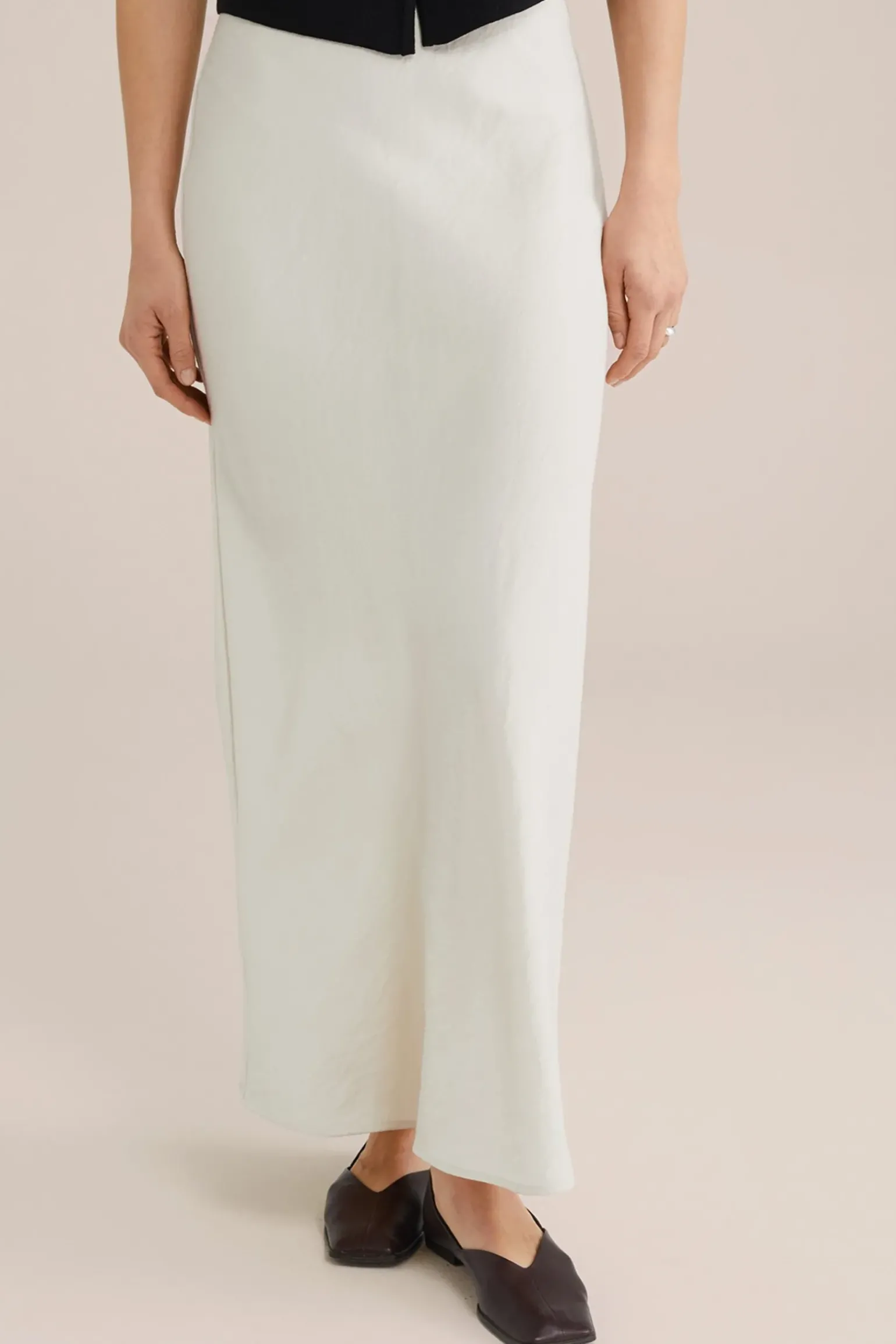 maxi rok met satijnen look