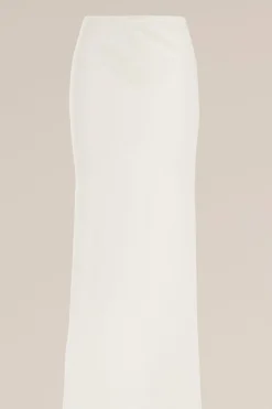 maxi rok met satijnen look