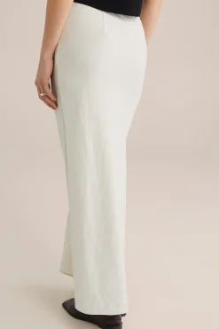 maxi rok met satijnen look