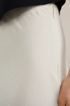 maxi rok met satijnen look