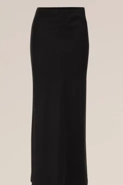 maxi rok met satijnen look