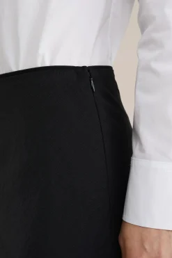 maxi rok met satijnen look