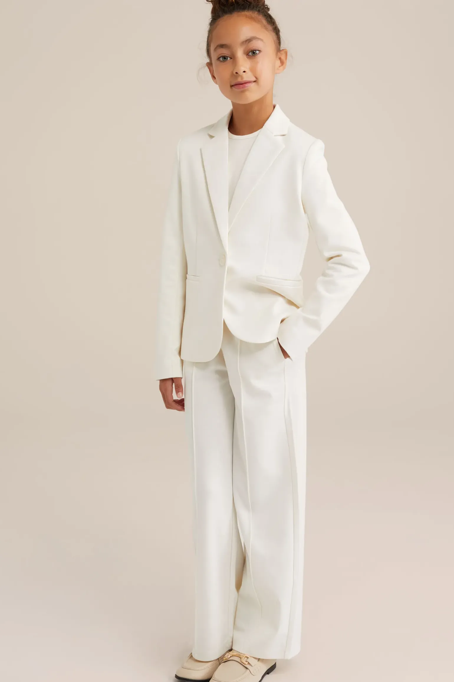 Meisjes blazer met stretch