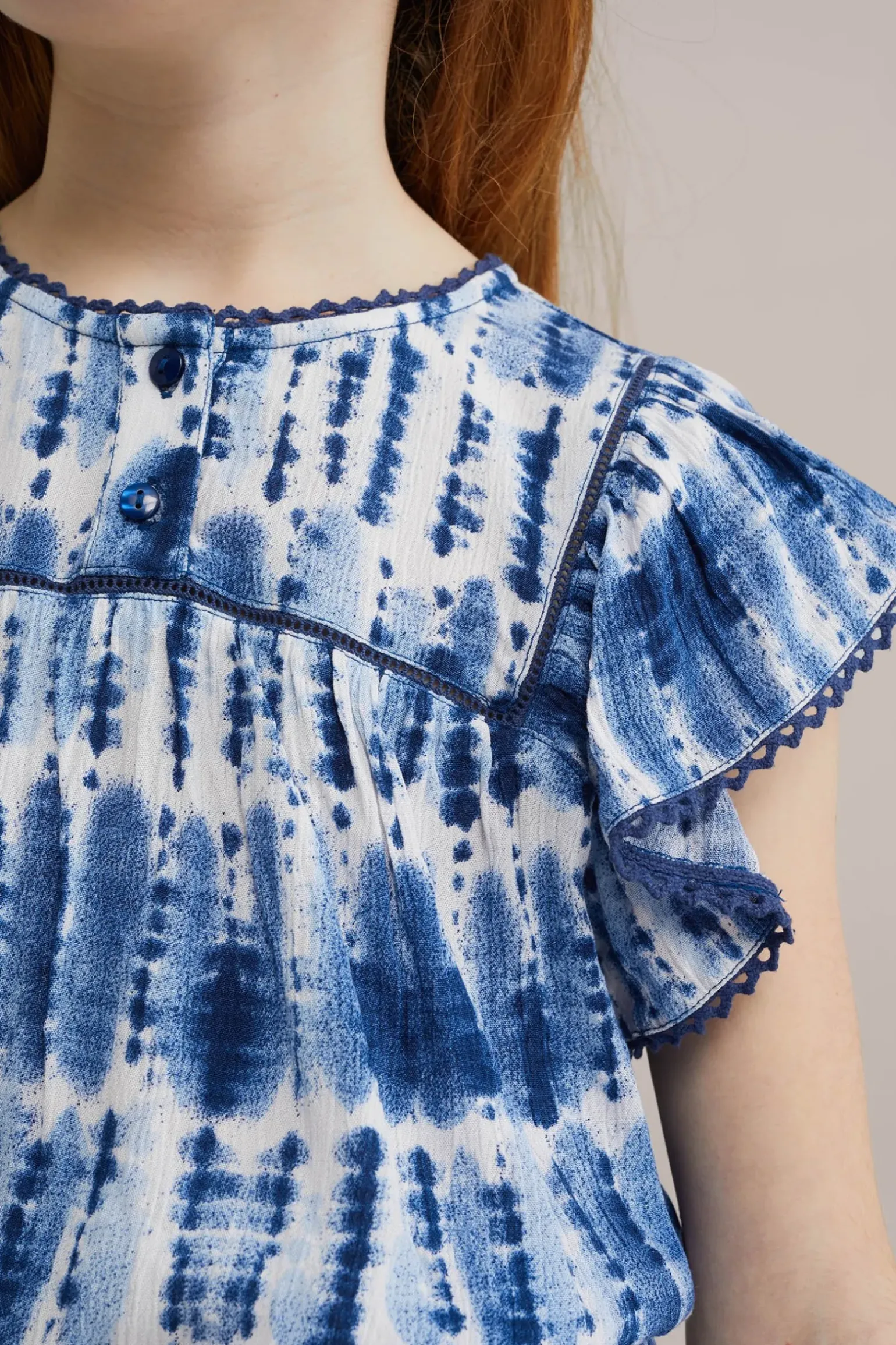 Meisjes blouse met dessin