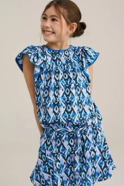 Meisjes blouse met dessin
