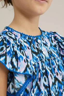 Meisjes blouse met dessin