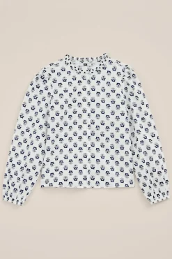 Meisjes blouse met dessin