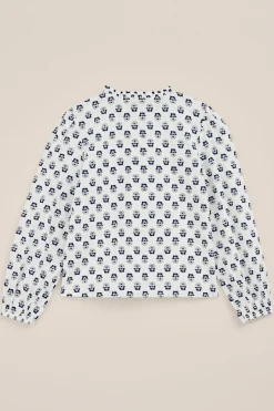 Meisjes blouse met dessin