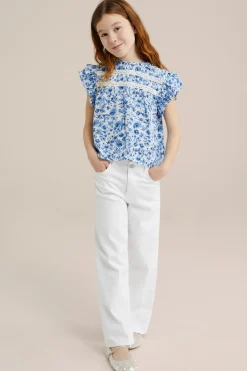 Meisjes blouse met dessin
