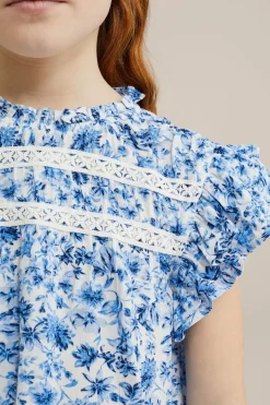 Meisjes blouse met dessin