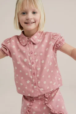 Meisjes blouse met dessin