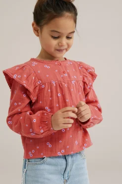Meisjes blouse met dessin