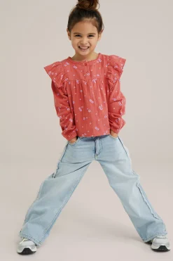 Meisjes blouse met dessin