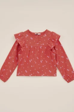 Meisjes blouse met dessin