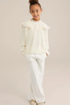 Meisjes blouse met glittergaren