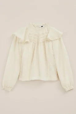Meisjes blouse met glittergaren