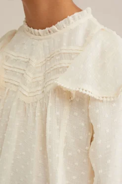 Meisjes blouse met glittergaren