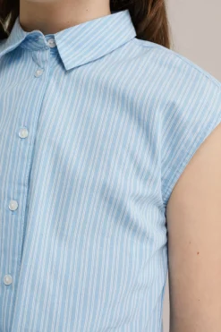Meisjes blouse met knoop detail
