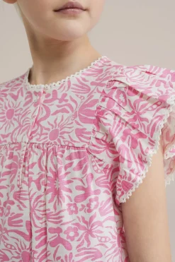 Meisjes blouse met ruches